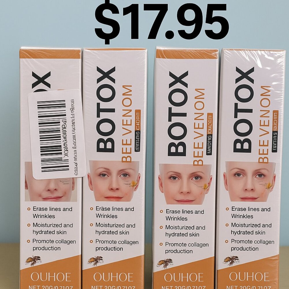 Lot of 2 OUHOE Bee Venom Wrinkle Cream 20g Each – Anti-Aging Moisturizer New